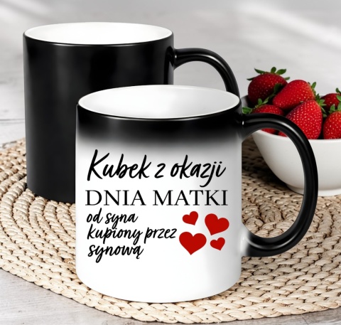 Kubek magiczny z nadrukiem prezent dla MAMY Dzień Matki Mama Teściowa