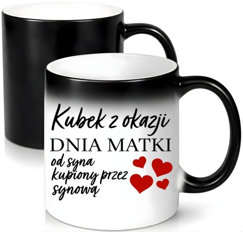 Kubek magiczny z nadrukiem prezent dla MAMY Dzień Matki Mama Teściowa