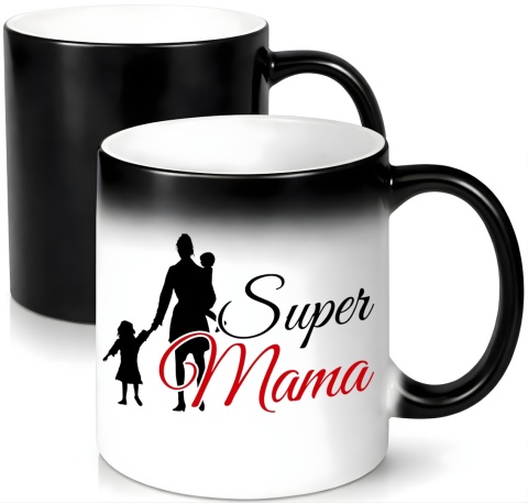 Kubek magiczny z nadrukiem prezent dla MAMY Dzień Matki Mama Teściowa