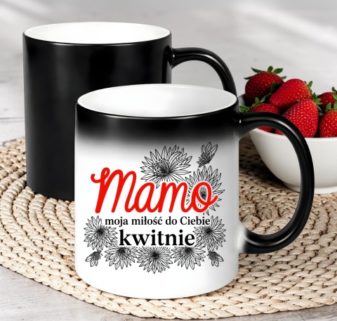 Kubek magiczny z nadrukiem prezent dla MAMY Dzień Matki Mama Teściowa