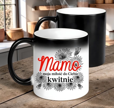 Kubek magiczny z nadrukiem prezent dla MAMY Dzień Matki Mama Teściowa