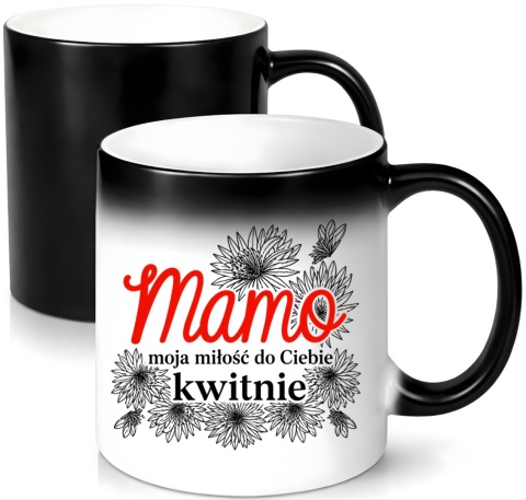 Kubek magiczny z nadrukiem prezent dla MAMY Dzień Matki Mama Teściowa