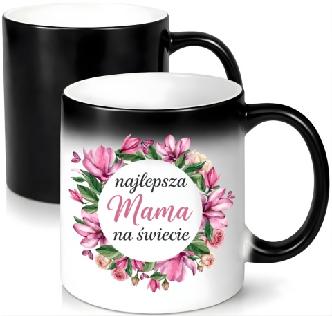 Kubek magiczny z nadrukiem prezent dla MAMY Dzień Matki Mama Teściowa