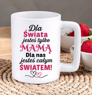 Kubek 400ml DUŻY z nadrukiem prezent dla MAMY Dzień Matki Mama Teściowa