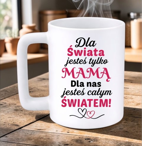 Kubek 400ml DUŻY z nadrukiem prezent dla MAMY Dzień Matki Mama Teściowa