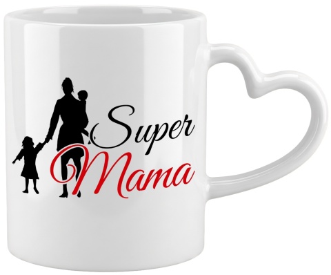 Kubek z nadrukiem prezent dla MAMY Dzień Matki Mama Teściowa uchwyt serce