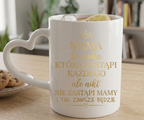 Kubek z nadrukiem prezent dla MAMY Dzień Matki Mama Teściowa uchwyt serce