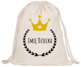 Worek na buty kapcie Plecak Mocny do Szkoły Przedszkola z imieniem Dziecka