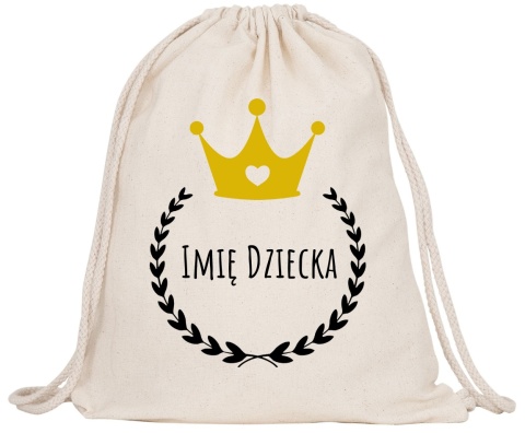 Worek na buty kapcie Plecak Mocny do Szkoły Przedszkola z imieniem Dziecka
