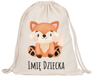 Worek na buty kapcie Plecak Mocny do Szkoły Przedszkola z imieniem Dziecka