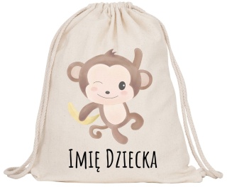 Worek na buty kapcie Plecak Mocny do Szkoły Przedszkola z imieniem Dziecka