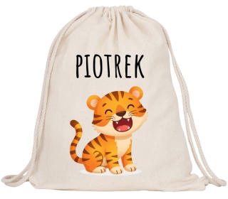 Worek na buty kapcie Plecak Mocny do Szkoły Przedszkola z imieniem Dziecka