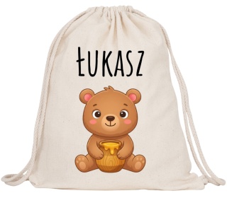 Worek na buty kapcie Plecak Mocny do Szkoły Przedszkola z imieniem Dziecka