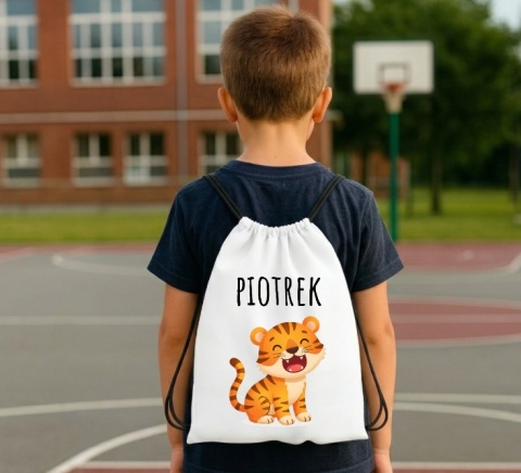 Worek na buty kapcie Plecak do Szkoły Przedszkola z imieniem Dziecka wzory