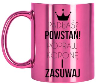 KUBEK RÓŻOWY PREMIUM DLA ŻONY KOLEŻANKI DZIEWCZYNY WALENTYNKI URODZINY