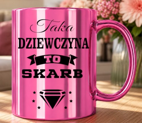 KUBEK RÓŻOWY PREMIUM DLA ŻONY KOLEŻANKI DZIEWCZYNY WALENTYNKI URODZINY