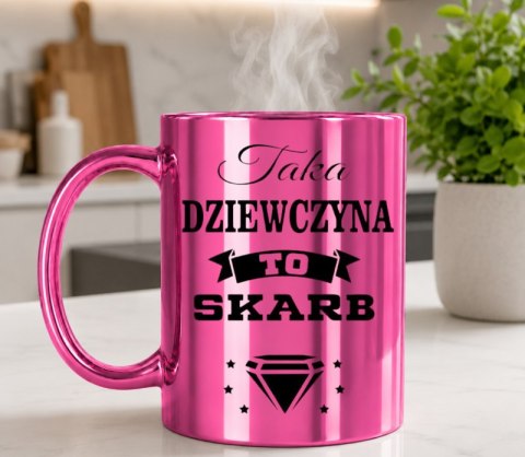KUBEK RÓŻOWY PREMIUM DLA ŻONY KOLEŻANKI DZIEWCZYNY WALENTYNKI URODZINY