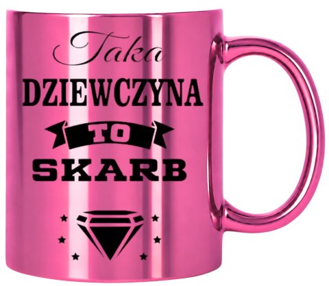 KUBEK RÓŻOWY PREMIUM DLA ŻONY KOLEŻANKI DZIEWCZYNY WALENTYNKI URODZINY