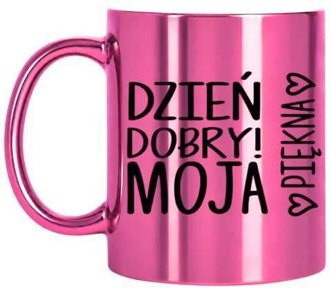 KUBEK RÓŻOWY PREMIUM DLA ŻONY KOLEŻANKI DZIEWCZYNY WALENTYNKI URODZINY