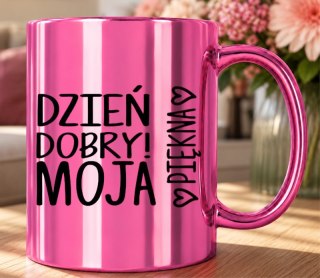 KUBEK RÓŻOWY PREMIUM DLA ŻONY KOLEŻANKI DZIEWCZYNY WALENTYNKI URODZINY