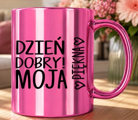 KUBEK RÓŻOWY PREMIUM DLA ŻONY KOLEŻANKI DZIEWCZYNY WALENTYNKI URODZINY