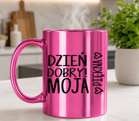 KUBEK RÓŻOWY PREMIUM DLA ŻONY KOLEŻANKI DZIEWCZYNY WALENTYNKI URODZINY