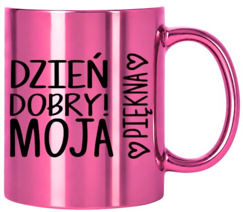 KUBEK RÓŻOWY PREMIUM DLA ŻONY KOLEŻANKI DZIEWCZYNY WALENTYNKI URODZINY
