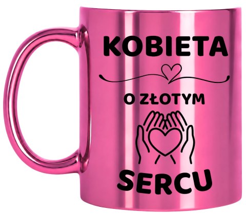 Kubek różowy z dedykacją wyjątkowy prezent dla KOBIETY MAMY KOLEŻANKI