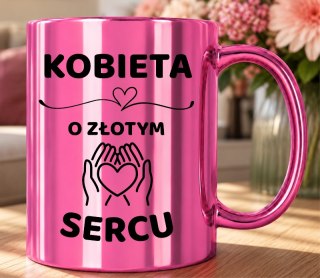 Kubek różowy z dedykacją wyjątkowy prezent dla KOBIETY MAMY KOLEŻANKI