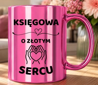 Kubek różowy z dedykacją wyjątkowy prezent dla KSIĘGOWEJ
