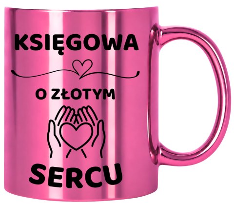 Kubek różowy z dedykacją wyjątkowy prezent dla KSIĘGOWEJ