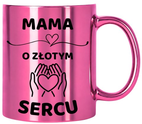 Kubek różowy z dedykacją wyjątkowy prezent dla MAMY