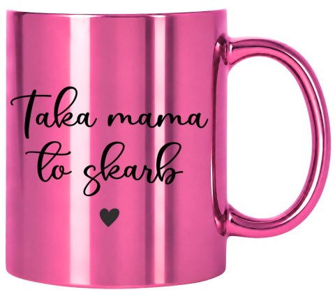 Kubek różowy z nadrukiem prezent dla MAMY Dzień Matki Mama Teściowa