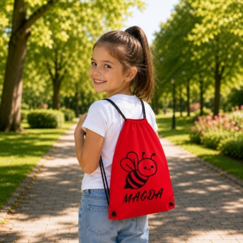 Worek na buty kapcie Plecak do Szkoły Przedszkola z imieniem Dziecka wzory
