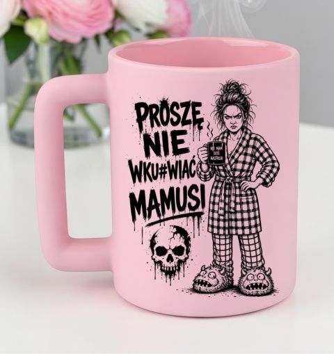 Kubek 400ml DUŻY z nadrukiem prezent dla MAMY Dzień Matki Mama Teściowa