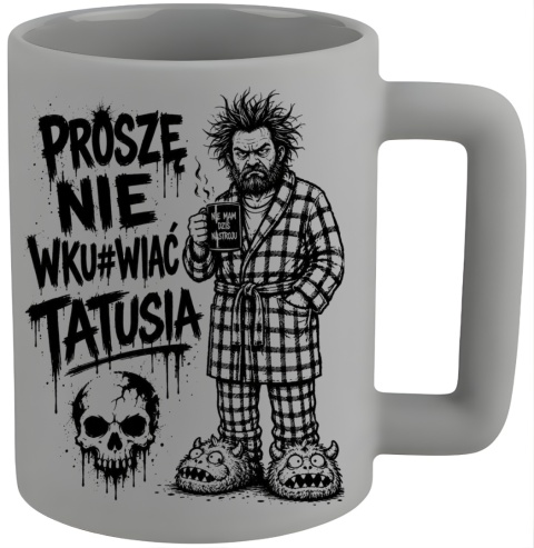 Kubek 400ml DUŻY z nadrukiem prezent dla TATY Teścia Dzień Ojca Tata