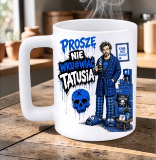 Kubek 400ml DUŻY z nadrukiem prezent dla TATY Teścia Dzień Ojca Tata