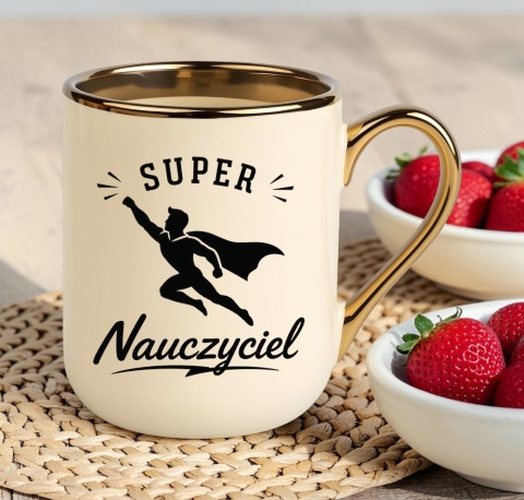 Kubek PREMIUM prezent z dedykacją Dzień Nauczyciela koniec Roku Szkolnego