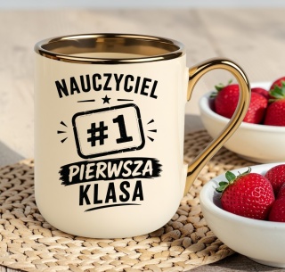 Kubek PREMIUM prezent z dedykacją Dzień Nauczyciela koniec Roku Szkolnego