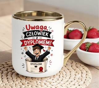 Kubek PREMIUM prezent Pan MAGISTER z Dyplomem upominek zakończenie studiów