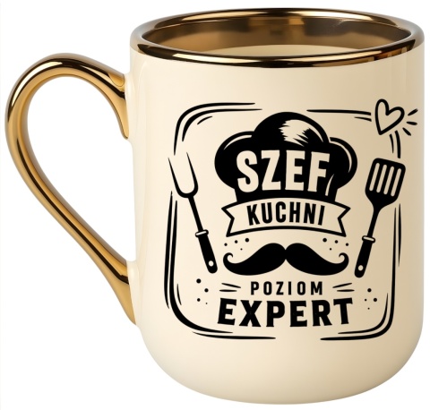 Kubek PREMIUM z nadrukiem śmieszny prezent dla Kucharza - Szef Kuchni