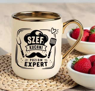Kubek PREMIUM z nadrukiem śmieszny prezent dla Kucharza - Szef Kuchni