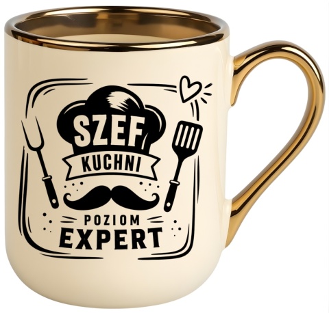 Kubek PREMIUM z nadrukiem śmieszny prezent dla Kucharza - Szef Kuchni