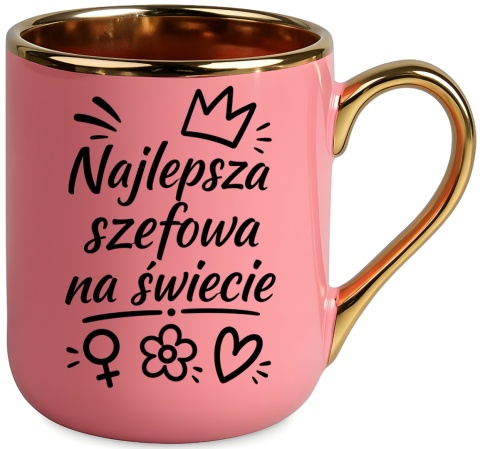 Kubek PREMIUM z nadrukiem śmieszny prezent dla Szefowej, Kierowniczki