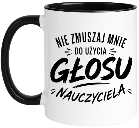 Kubek z nadrukiem śmieszny prezent Dzień Nauczyciela koniec Roku Szkolnego