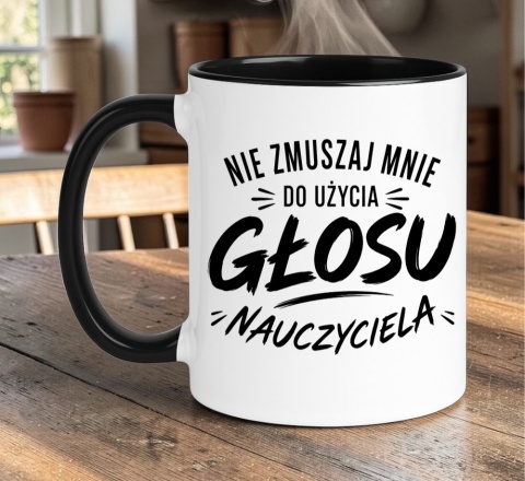 Kubek z nadrukiem śmieszny prezent Dzień Nauczyciela koniec Roku Szkolnego