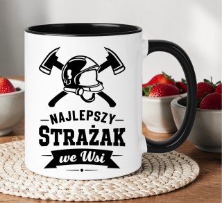 Kubek z nadrukiem śmieszny prezent dla Strażaka - Najlepszy Strażak...