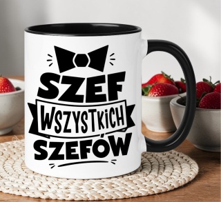 Kubek z nadrukiem śmieszny prezent dla Szefa