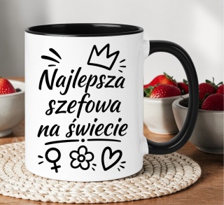 Kubek z nadrukiem śmieszny prezent dla Szefowej