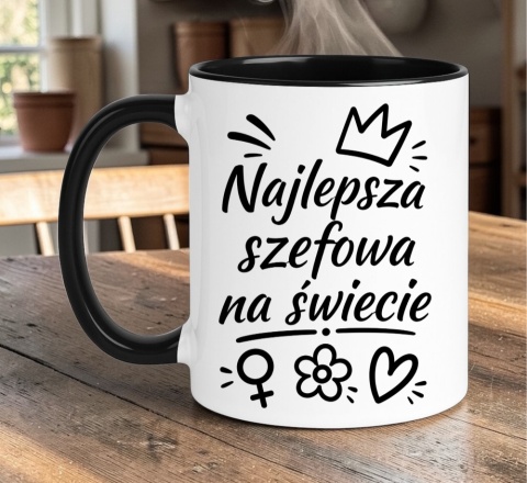 Kubek z nadrukiem śmieszny prezent dla Szefowej